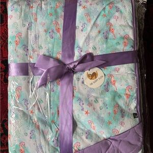 Seahorsin’ Around Adult Blankie
